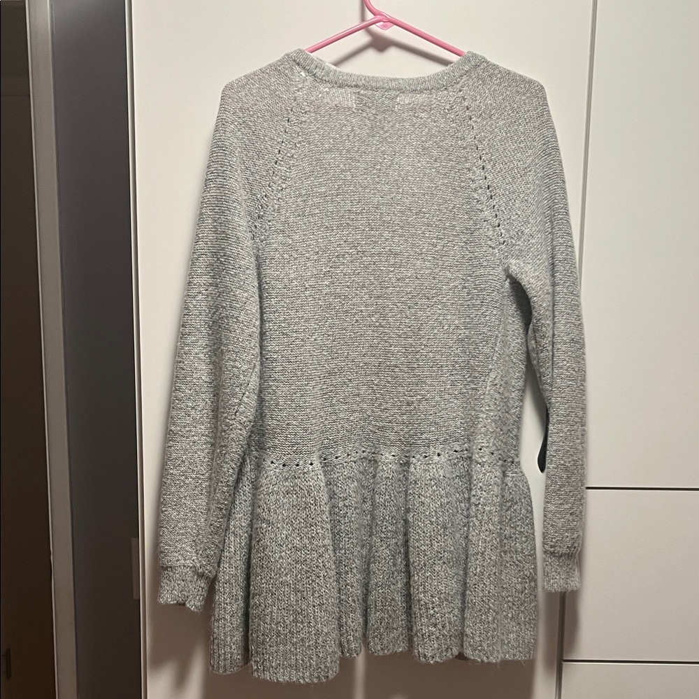 Elle Gray Women's Sweater Cardigan